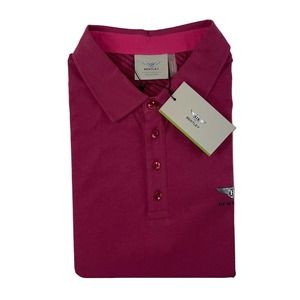 Bentley Motors Limited Magenta Cotton Polo Sport Size Mens M NWT